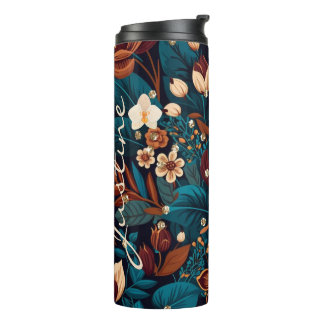 Boho Bloemen Chic Classy Thermische Tumbler Thermosbeker