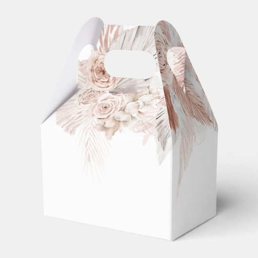Boho bloemen Eerste Heilige Communie Bedankdoosjes (Achterkant)