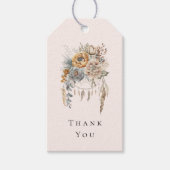 Boho Bloemen en Dreamcatcher - Dank u Cadeaulabel (Voorkant)