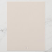 Boho bloemen en gras stengels briefhoofd (Achterkant)