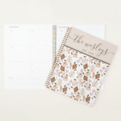 Boho Bloemen Familienaam Planner (Display)