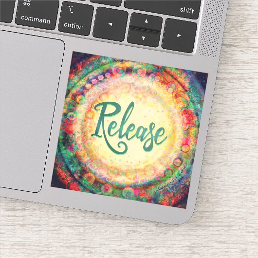  Boho Bloemen Inspirerende Release Inspirivity Sticker (Detail)