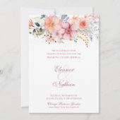 Boho Bloemen Lente Zomer Bruiloft Save The Date (Voorkant)