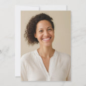 Boho Bloemen met Foto 30ste Verjaardag Kaart (Achterkant)