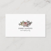 Boho Bloemen Oorbellen Sieraden Displaykaarten Visitekaartje (Voorkant)