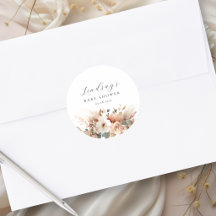 Boho Bloemen Pampas Gras Baby Shower 
