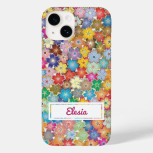 Boho Bloemen Patroon Aangepast Case-Mate iPhone 14 Hoesje