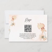 Boho Bloemen Rustieke Herfst Herfst Huwelijk RSVP Kaartje (Voorkant)