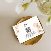 Boho Bloemen Rustieke Herfst Herfst Huwelijk RSVP Kaartje
