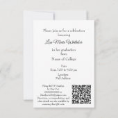 Boho Bloemen Verjaardagsfeestje Afgestudeerden (Achterkant)