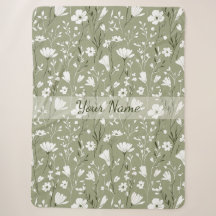 Boho bloemen wilde bloemen salie groen gepersonali