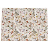 Boho bloemencadeautas groot cadeauzakje (Achterkant)