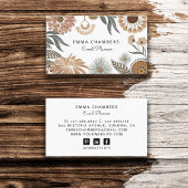 Boho Bloemenevenementenplanner Visitekaartje