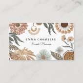 Boho Bloemenevenementenplanner Visitekaartje (Voorkant)