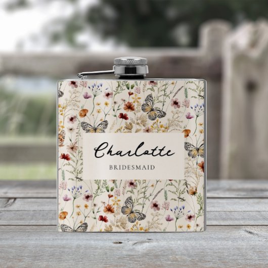 Boho Bloemenfles Heupfles