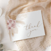 Boho bloemengras Pampasgras Bedankkaart