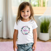 Boho bloemenkrans beste zus ooit kinder shirts
