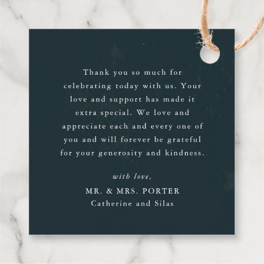 Boho bloemenpiramide structurele bruiloft gunst la bedankjes labels (Achterkant)