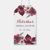 Boho bloementuin bruidsdouche cadeaulabel (Voorkant)