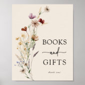 Boho bloemige baby shower poster (Voorkant)