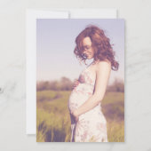 Boho bloemige babyshower uitnodiging (Achterkant)