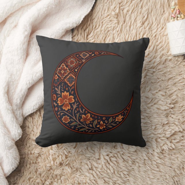 Boho Bloemige Halve Maan Kussen (Deken)