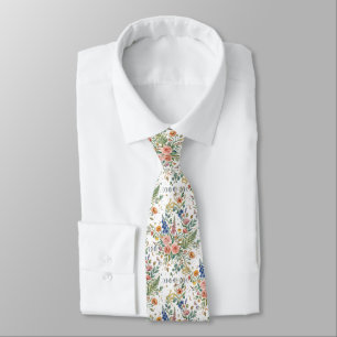 Boho Bloemige Hemelse Maan & Slangen Botanisch Stropdas