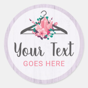 Boho Bloemige Kledinghanger Kledingkast Mode Boeti Ronde Sticker