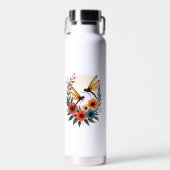Boho Bloemige Libel Waterfles (Voorkant)