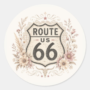 Boho bloemige Mother Road sticker