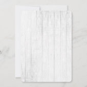 Boho Bloemige Rustieke Verjaardagsuitnodiging Kaart (Achterkant)