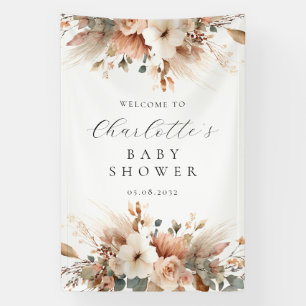 Boho bloemschikking Pampas Gras Pampas Gras Roos W Spandoek