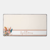 Boho bloemstuk gepersonaliseerd bureaumat (Voorkant)
