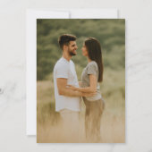 Boho Bloemstuk Wilde Bloem Bruiloft Save The Date (Achterkant)