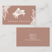 boho bloespianist visitekaartje (Voorkant / Achterkant)