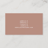 boho bloespianist visitekaartje (Achterkant)