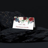 Boho Bloom | Bourgondische rode en rustieke marine