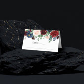 Boho Bloom | Bourgondische rode en rustieke marine