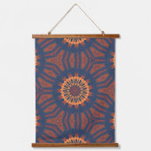 Boho Bloom Mandala Pattern Hangend Wandkleed (Voorkant)