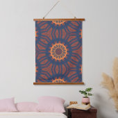 Boho Bloom Mandala Pattern Hangend Wandkleed (Slaapkamer)