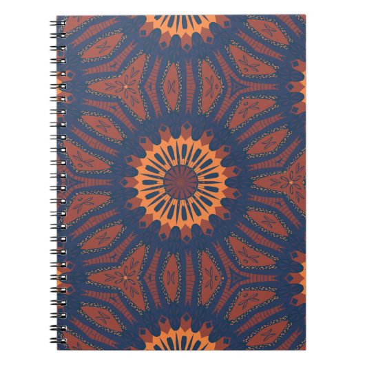 Boho Bloom Mandala Pattern Notitieboek (Voorkant)