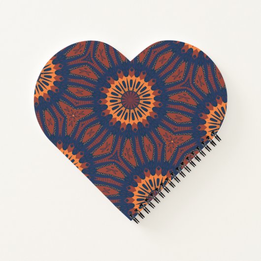 Boho Bloom Mandala Pattern Notitieboek (Achterkant)