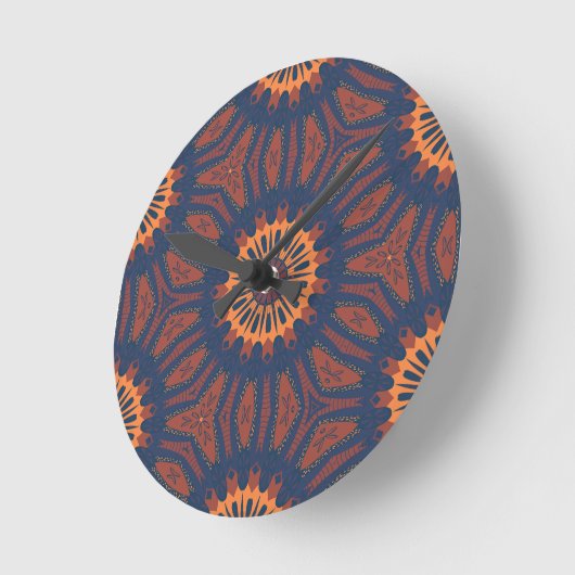 Boho Bloom Mandala Pattern Ronde Klok (Hoek)
