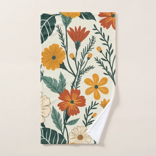Boho Blooming (Serviette à main)