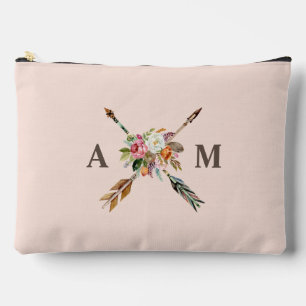 Boho Blooms en pijlen monogram Etui