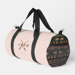 Boho Blooms en pijlen monogram Plunjezak
