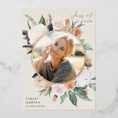 Boho Blooms | Faire-part d'obtention d'un diplôme  (Recto)