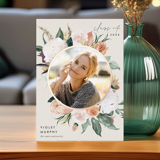 Boho Blooms | Faire-part d'obtention d'un diplôme 