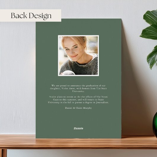 Boho Blooms | Faire-part d'obtention d'un diplôme 