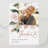 Boho Blooms | Faire-part d'obtention d'un diplôme (Recto)